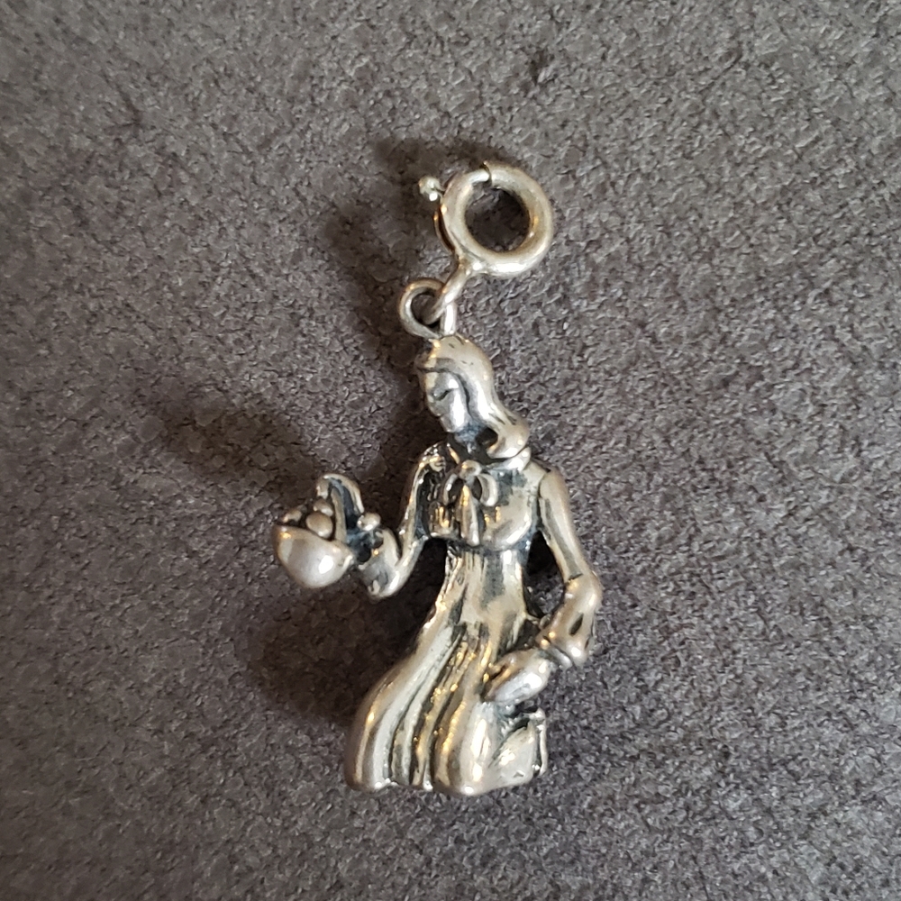 925 Sterling Silver Vintage Silver Astrology Virgo Women Charm